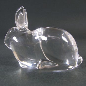 (image for) Hadeland Scandinavian Glass Rabbit Paperweight - Marked