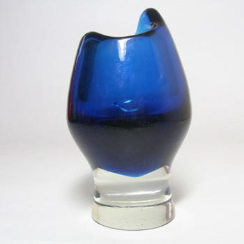 (image for) Harrachov Czech Blue Glass Vase by Milan Metelak