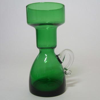 (image for) Japanese "Best Art Glass" Green Glass Vase - Labelled