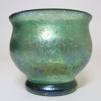 Royal Brierley Green Glass 'Studio' Vase - Marked