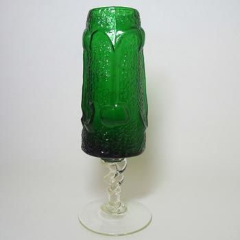 (image for) Stelvia Italian Green Glass Antiqua Vase by Wayne Husted