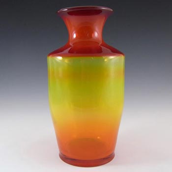 (image for) Sudety Polish Orange & Yellow Glass Vase by Zbigniew Horbowy