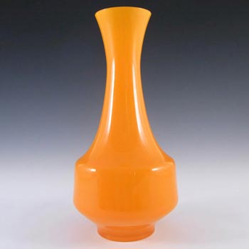 (image for) Japanese Vintage Orange Opal Cased Glass 'Bond Ware' Vase