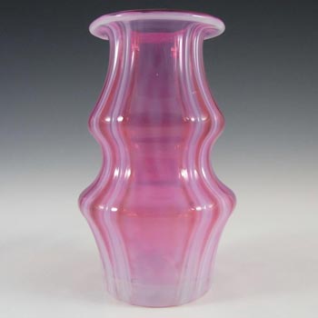 (image for) Prachen Pink + Opalescent Glass Vase - Josef Hospodka