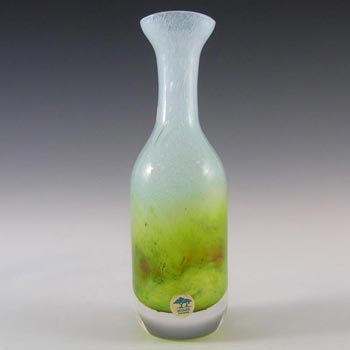(image for) Ekenas Blue + Green Glass Vase by John-Orwar Lake - Label