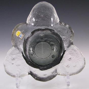 (image for) Humppila Smoky Glass Bowl by Pertti Santalahti - Signed