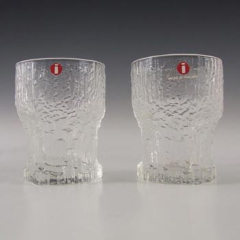 (image for) Iittala Finnish Glass Aslak Shot Glasses by Tapio Wirkkala
