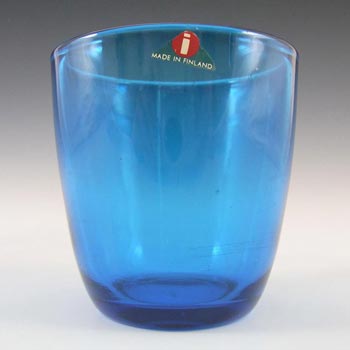(image for) Iittala Tapio Wirkkala Blue Glass "Tumbler 4090" - Label