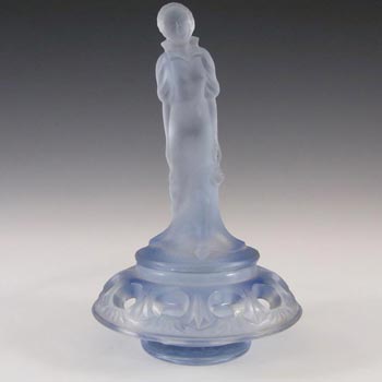 (image for) Walther Art Deco Blue Glass Lilli/Undine Lady Figurine