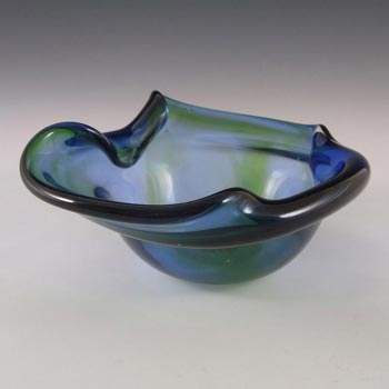 (image for) Signed Lillyfee Studio Glass Blue/Green Bowl by Clare Lee