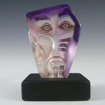 (image for) Mats Jonasson #88160 Glass Paperweight Geno Masqot Sculpture