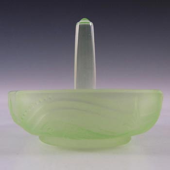 (image for) Walther Art Deco Uranium Glass 'Nymphen' Ring Dish