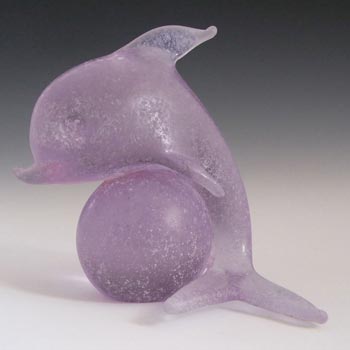 (image for) V. Nason & Co Murano 'Scavo' Glass Dolphin Sculpture