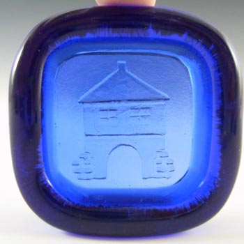(image for) PLUS Glashytta 1970s Blue Glass Bowl - Richard Duborgh