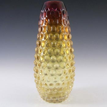 (image for) Prachen Czech Amber Glass Vase - Frantisek Koudelka