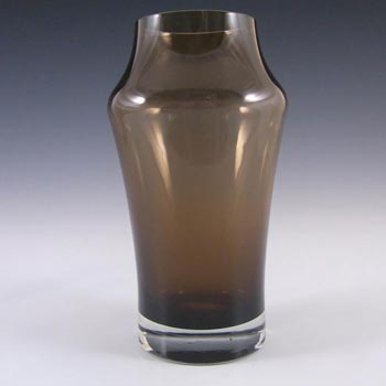 (image for) Riihimaki #1581 Riihimaen Lasi Oy Brown Glass Vase
