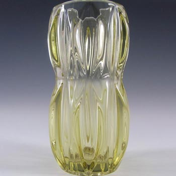 (image for) Rosice Sklo Union Yellow Glass Vase by Jan Schmid #1032