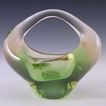 (image for) Skrdlovice #6240 Czech Glass Sculpture Bowl by Jan Beránek