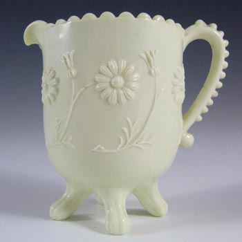 Sowerby #1346 Victorian Queen's Ivory Milk Glass Creamer - Marked