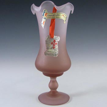 (image for) Stelvia Italian 'Lavorazione a Mano' Pink Glass Vase