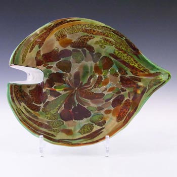 (image for) Vetro Artistico Veneziano Murano Glass Aventurine Bowl