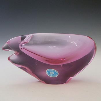 (image for) Zelezny Brod Sklo Czech Pink Neodymium Glass Vase / Bowl