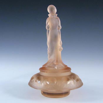 (image for) Walther Art Deco Pink Glass Lilli/Undine Lady Figurine