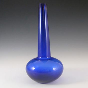 (image for) Holmegaard 'Timeglas' Blue Glass 9.75" Vase by Per Lutken