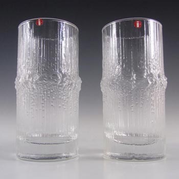 (image for) Iittala Tapio Wirkkala Swedish Glass "Niva" Tumblers - Label