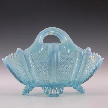 (image for) Davidson 1900's Blue Pearline Glass 'Richelieu' Bowl