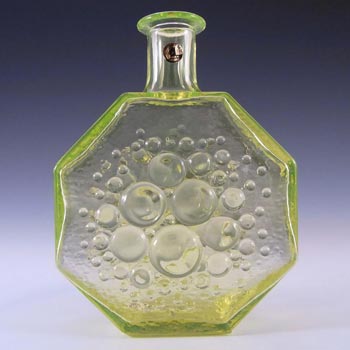 (image for) Riihimaki #1720 Riihimaen Uranium Glass Nanny Still Polaris Vase