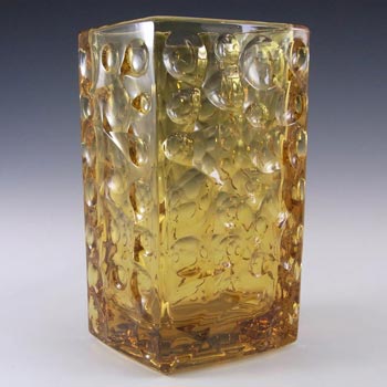 (image for) Rosice Sklo Union Amber Glass Vase Jiri Brabec #5122