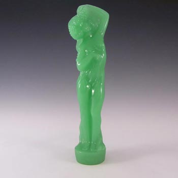 (image for) Jobling #2541 Art Deco Uranium Jadeite Green Glass Nude Lady Figurine