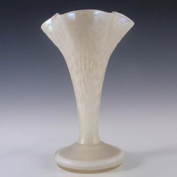 (image for) Kralik Art Nouveau 1900's Iridescent Mother-of-Pearl Glass Vase