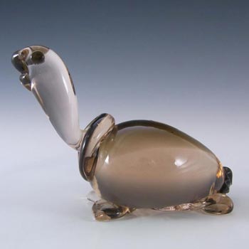 (image for) V. Nason & Co Murano Amber Glass Tortoise Sculpture - Signed