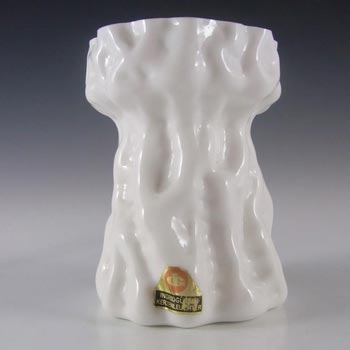 (image for) LABELLED Ingrid/Ingridglas White Glass Bark Textured Vase