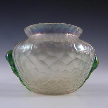 (image for) Kralik Art Nouveau 1900's Iridescent Glass "Martelé" Vase #1