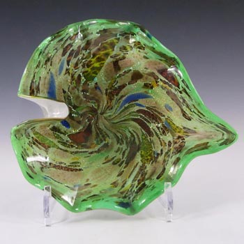 (image for) Vetro Artistico Veneziano Murano Glass Aventurine Bowl #4