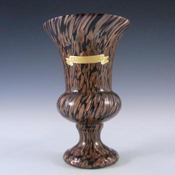 (image for) V Nason & C Murano Aventurine Glass Vase - Labelled