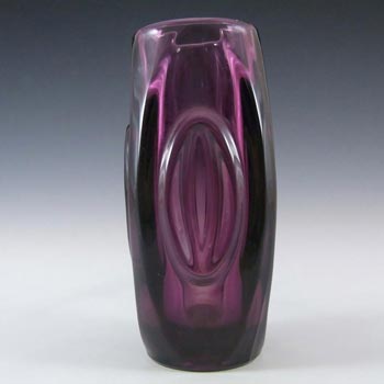 (image for) Rosice Sklo Union Purple Glass Lens Vase - Rudolf Schrötter