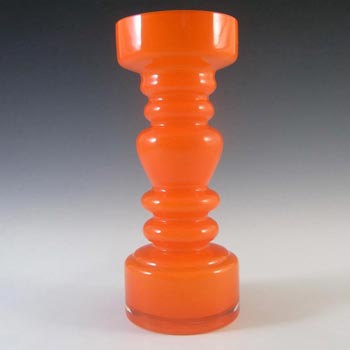(image for) Japanese Orange Cased Hooped Glass Vase - Swedish Style