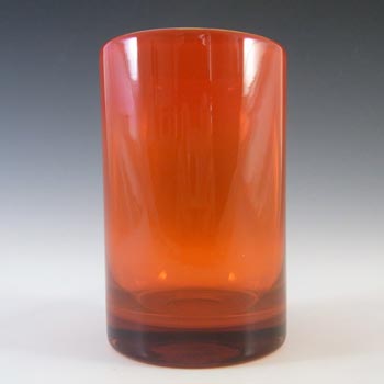 (image for) SIGNED Lindshammar Swedish Glass Vase by Gösta Sigvard