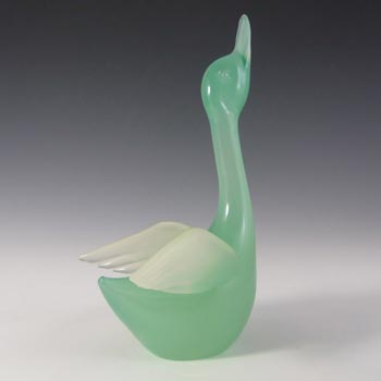 (image for) Archimede Seguso Alabastro Glass Duck / Goose Figurine - Labelled