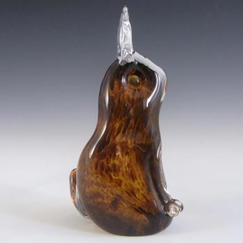 (image for) Wedgwood Speckled Brown Glass Hare Paperweight SG427