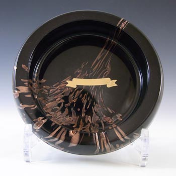 (image for) LABELLED V Nason & C Murano Aventurine Glass Bowl/Ashtray