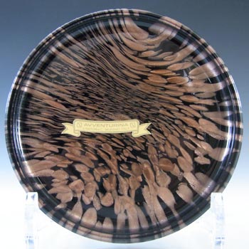 (image for) LABELLED V Nason & C Murano Aventurine Glass Bowl/Dish