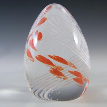 (image for) MARKED Caithness Vintage Glass "Love, All My Heart" Paperweight