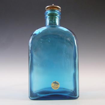 (image for) LABELLED Ekenas Vintage Swedish Blue Retro Glass Bottle