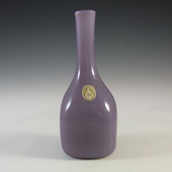 (image for) LABELLED Ekenas Swedish Purple Retro Cased Glass Vase