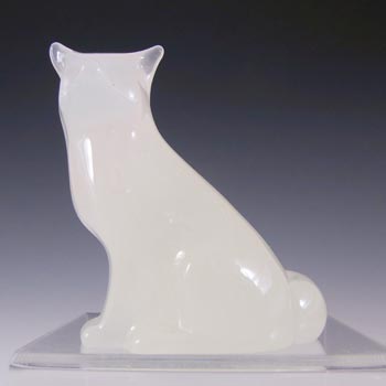 (image for) MARKED Hadeland Opaline Glass Norwegian Fox Figurine